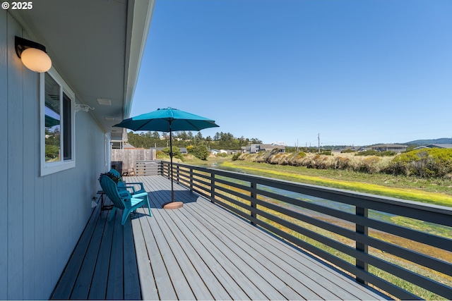 1005 NW Pacific Way, Waldport, OR 97394 - view of wooden deck