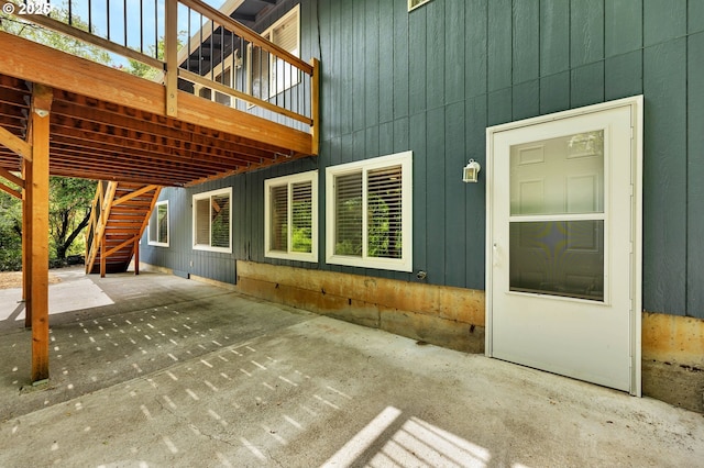 1320 NW Maple Ln, Camas, WA 98607 - view of patio with stairs and a deck