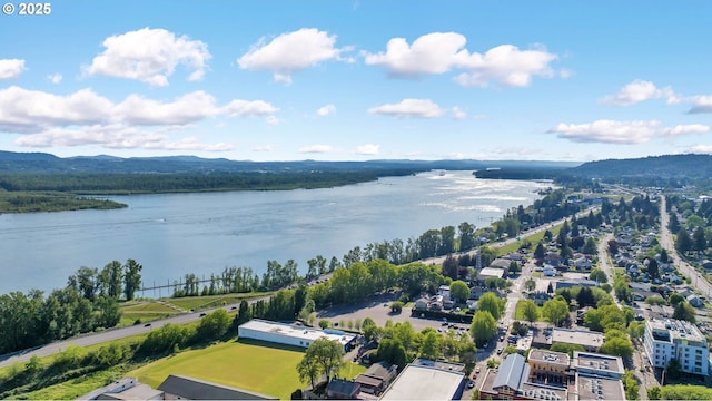 1320 NW Maple Ln, Camas, WA 98607 - drone / aerial view of a water and mountain view