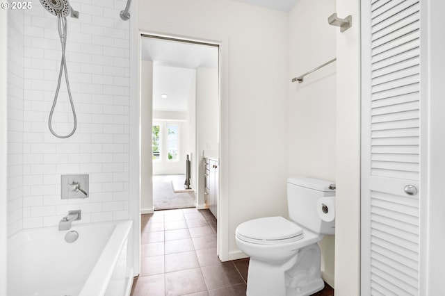 1442 SW 66th Ave, Portland, OR 97225 - bathroom with shower / bath combination, tile patterned flooring, and a closet