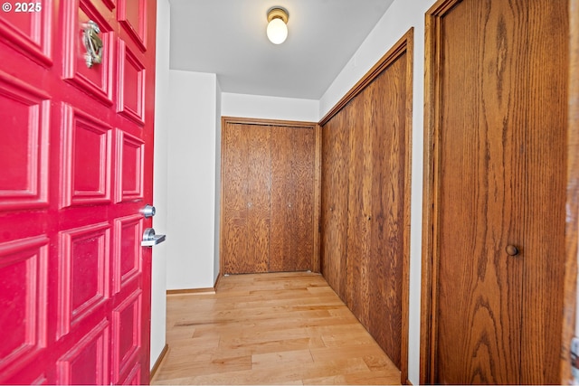765 5th Ave Unit 5, Hammond, OR 97121 - corridor featuring light wood-style floors