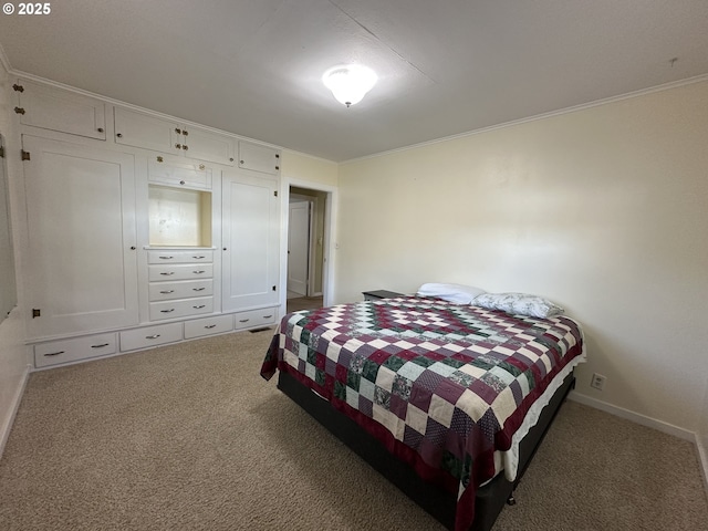 346 N Humbolt St, Canyon City, OR 97820 - bedroom featuring baseboards, carpet floors, and ornamental molding