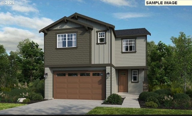 3785 SW Phyllis Ave, Gresham, OR 97080 - craftsman-style home featuring board and batten siding, a garage, and driveway