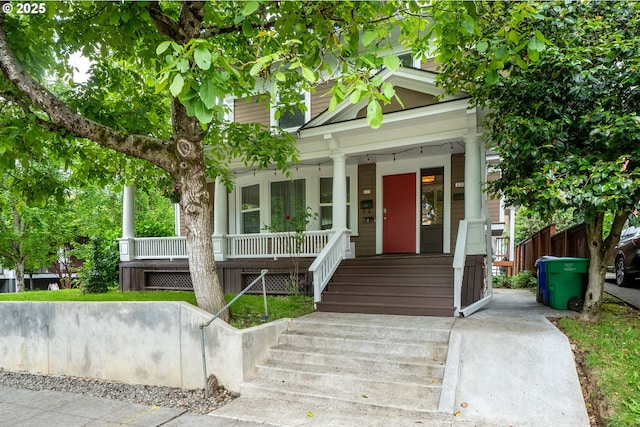 233 SE 28th Ave, Portland, OR 97214 - view of front of property with covered porch