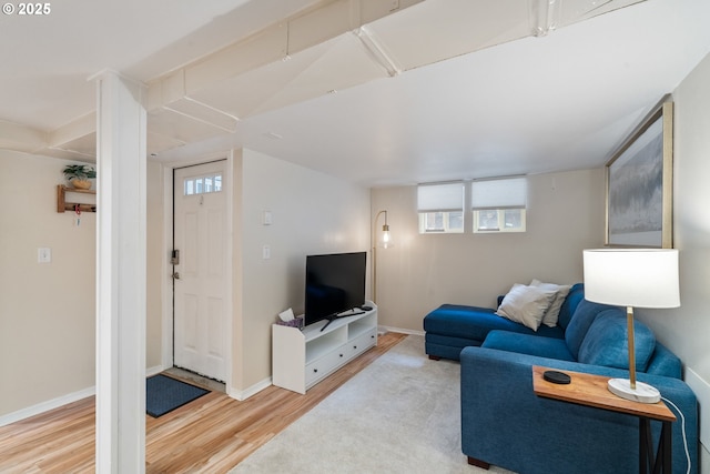 233 SE 28th Ave, Portland, OR 97214 - living room with wood finished floors, plenty of natural light, and baseboards