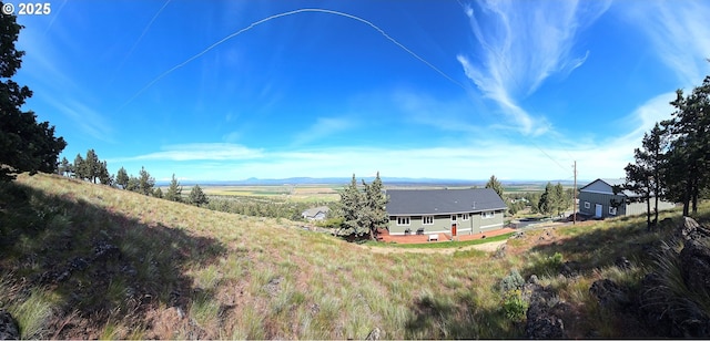 exterior space with a rural view