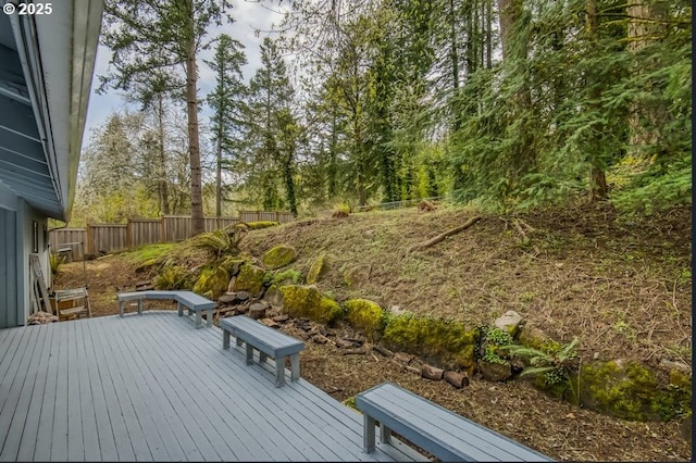 deck with fence