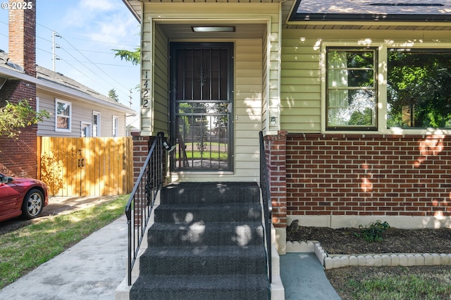 1422 NE 57th Ave, Portland, OR 97213 - view of exterior entry with brick siding