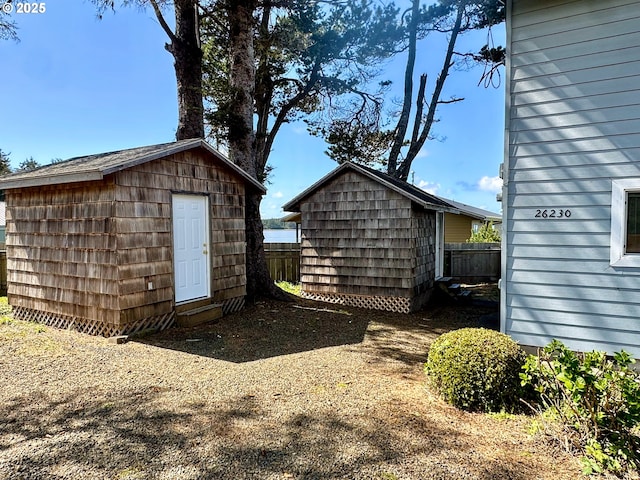 26230 Sandlake Rd, Cloverdale, OR 97112 - view of shed with fence