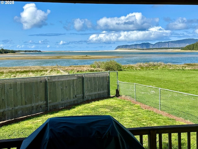 26230 Sandlake Rd, Cloverdale, OR 97112 - view of yard with a water and mountain view
