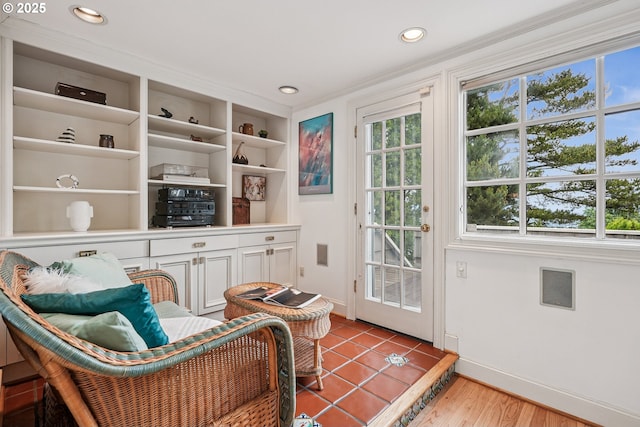 4317 SW Bernard Dr, Portland, OR 97239 - sitting room featuring baseboards and recessed lighting