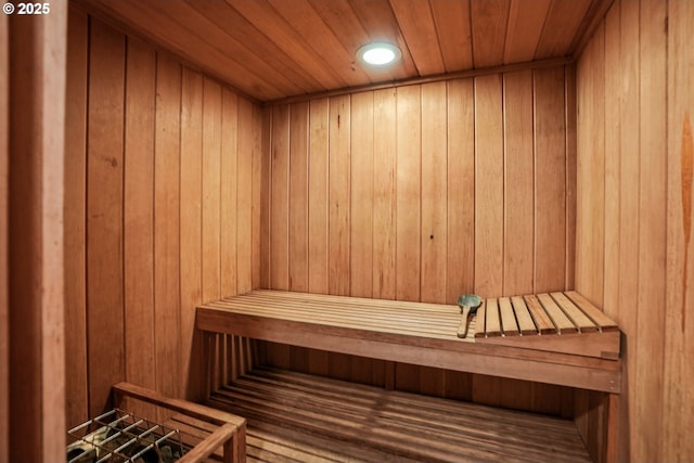 4317 SW Bernard Dr, Portland, OR 97239 - sauna with wood walls and wood ceiling