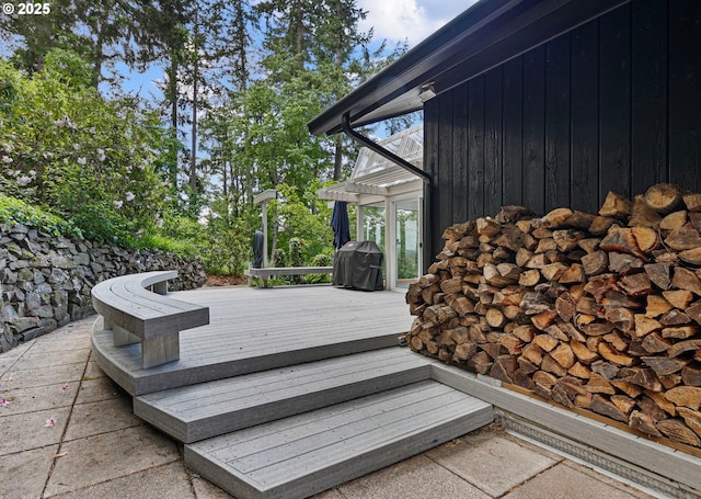 275 Sunset Dr, Eugene, OR 97403 - wooden deck featuring area for grilling
