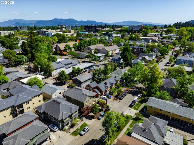 443/447 E 16th Ave, Eugene, OR 97401 - aerial perspective of suburban area featuring a mountain backdrop