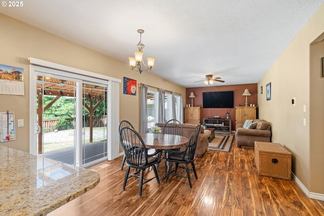 2855 NW Orchard Heights Ave, Albany, OR 97321 - dining space with wood finished floors, plenty of natural light, and a ceiling fan