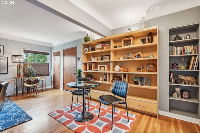 2025 SE Caruthers St Unit 19, Portland, OR 97214 - living area featuring light wood-style flooring and baseboards