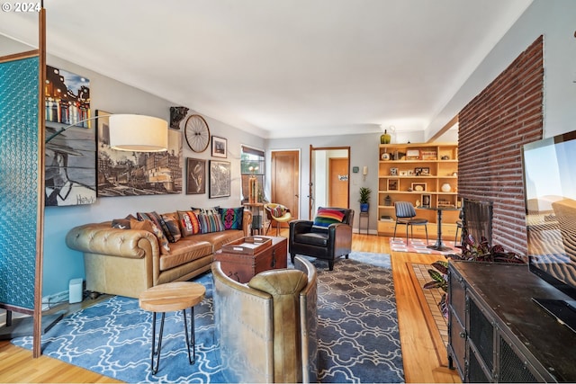 2025 SE Caruthers St Unit 19, Portland, OR 97214 - living room with wood finished floors