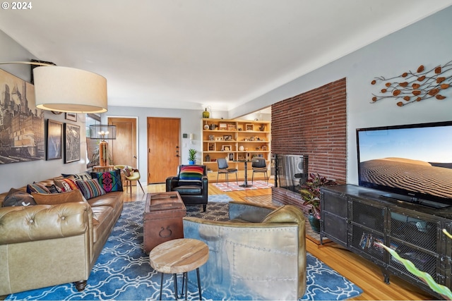 2025 SE Caruthers St Unit 19, Portland, OR 97214 - living room with wood finished floors