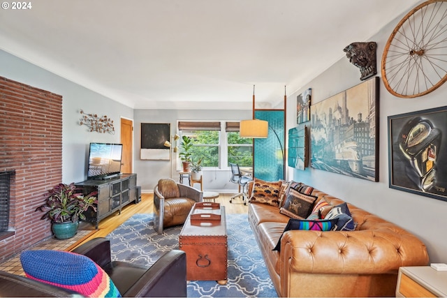 2025 SE Caruthers St Unit 19, Portland, OR 97214 - living area featuring wood finished floors