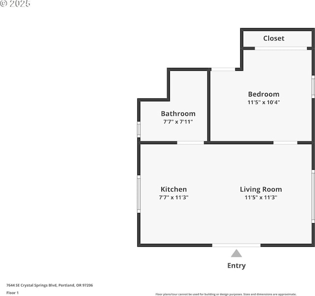 7644 SE Crystal Springs Blvd, Portland, OR 97206 - room layout