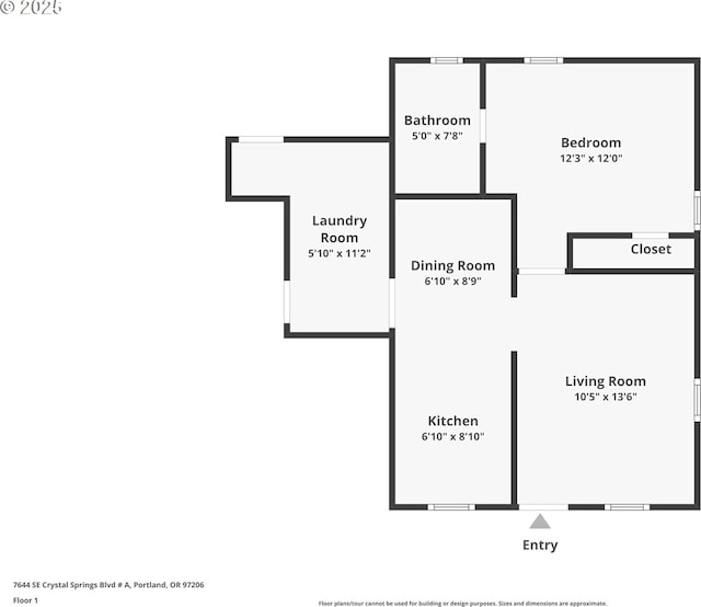 7644 SE Crystal Springs Blvd, Portland, OR 97206 - property floor plan