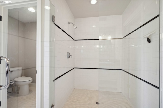 2760 SW Sylvania Ter, Portland, OR 97219 - full bathroom with a shower stall and tile patterned flooring