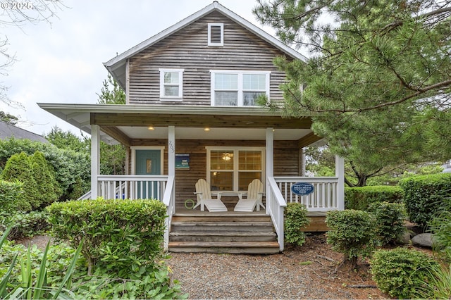 view of front of home featuring a porch