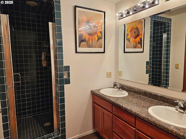5920 Elkhead Rd, Yoncalla, OR 97499 - full bath with a stall shower and double vanity