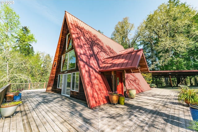 5920 Elkhead Rd, Yoncalla, OR 97499 - view of deck