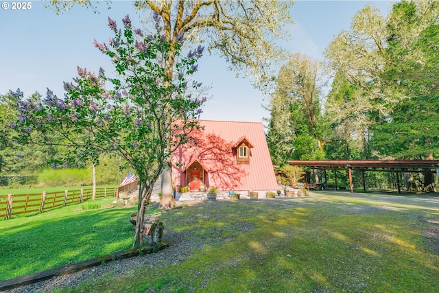 5920 Elkhead Rd, Yoncalla, OR 97499 - view of yard featuring a detached carport