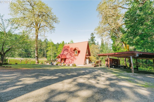 5920 Elkhead Rd, Yoncalla, OR 97499 - view of property exterior featuring a detached carport