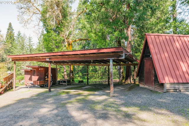 5920 Elkhead Rd, Yoncalla, OR 97499 - view of yard with a carport and an outdoor structure