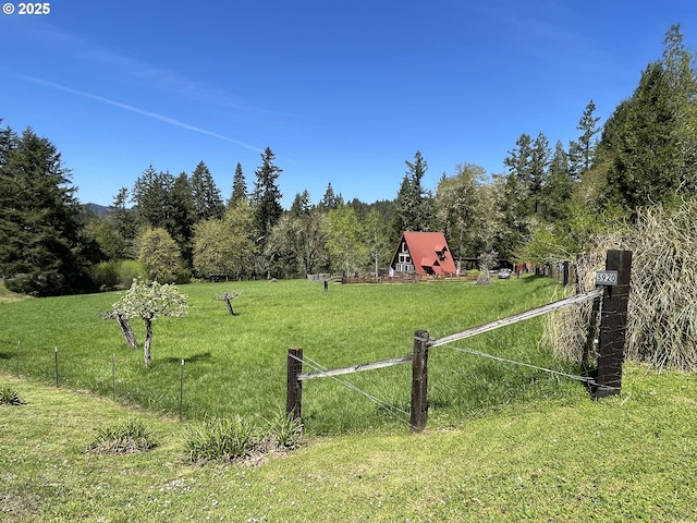5920 Elkhead Rd, Yoncalla, OR 97499 - view of yard with a forest view