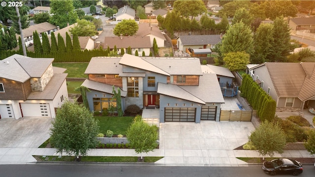 drone / aerial view featuring a residential view