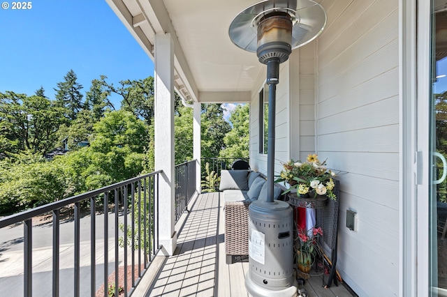 2504 Brackenfern Rd, Eugene, OR 97403 - balcony with view of wooded area