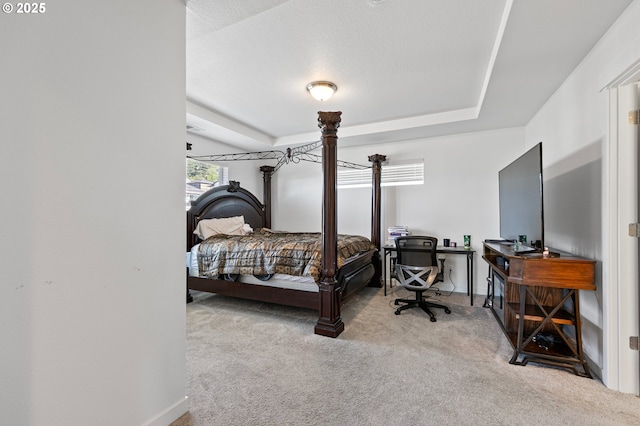 2504 Brackenfern Rd, Eugene, OR 97403 - carpeted bedroom featuring a raised ceiling and an office area