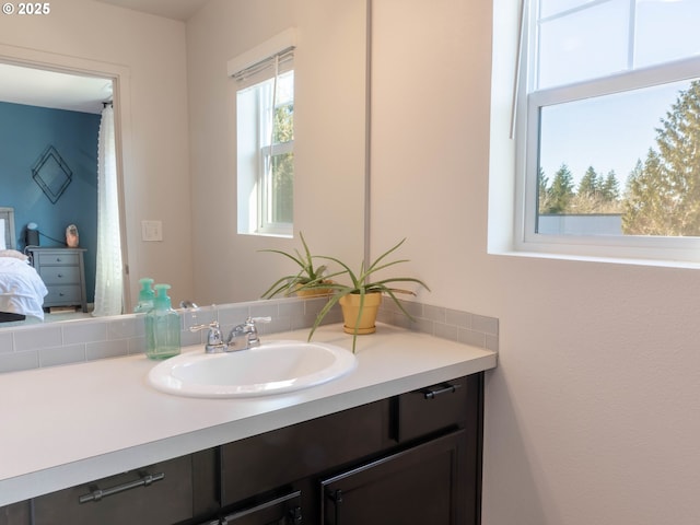 bathroom featuring vanity