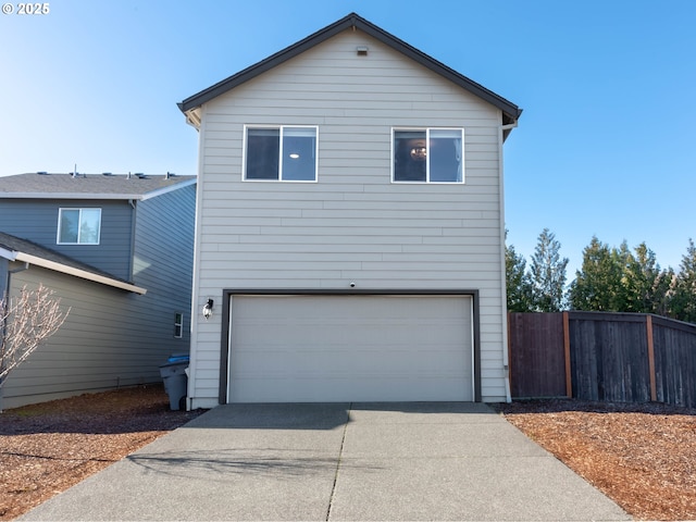 view of front of home featuring a garage