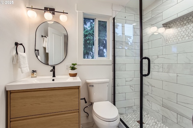11940 SW Edgewood St, Portland, OR 97225 - bathroom featuring vanity, a shower stall, and toilet