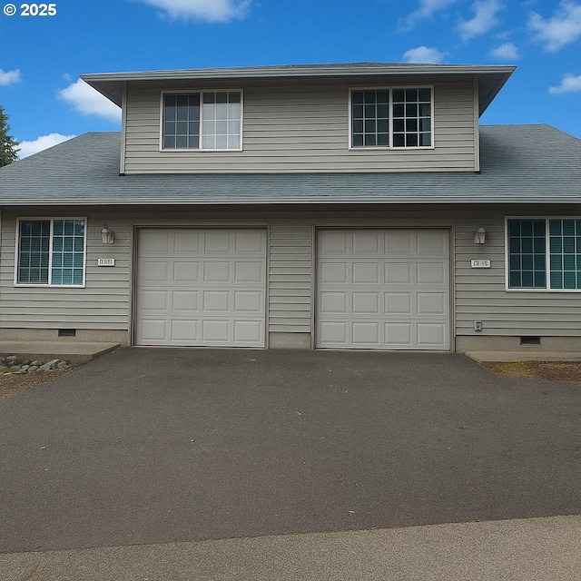 2732 SE 87th Ave, Portland, OR 97266 - view of front of home featuring a garage, asphalt driveway, and a shingled roof