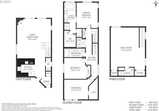14410 SW Aiken Ln, Beaverton, OR 97005 - laundry area with separate washer and dryer and cabinet space