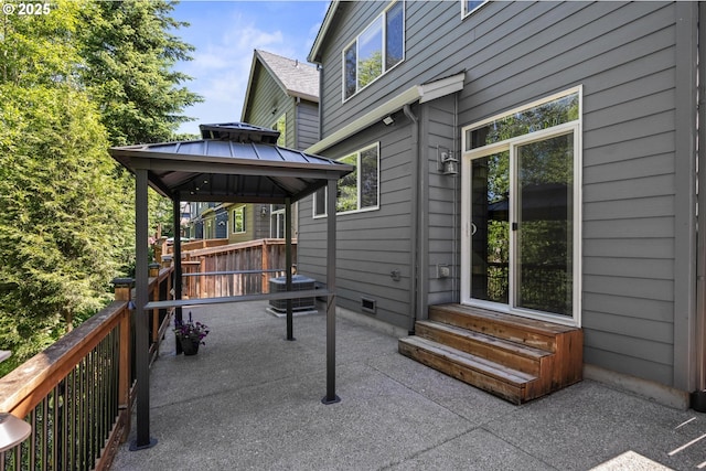 20937 SW Edgemont St, Beaverton, OR 97003 - view of patio / terrace featuring entry steps and a gazebo