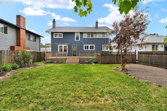 5125 NE Davis St, Portland, OR 97213 - rear view of property with a wooden deck