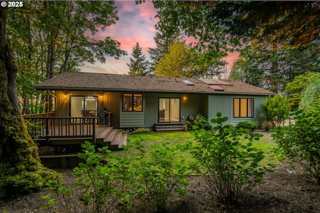 1610 Lee St, Lake Oswego, OR 97034 - rear view of house featuring a deck