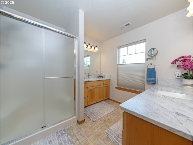 1007 4th Ave, Vernonia, OR 97064 - full bath featuring vanity and a stall shower