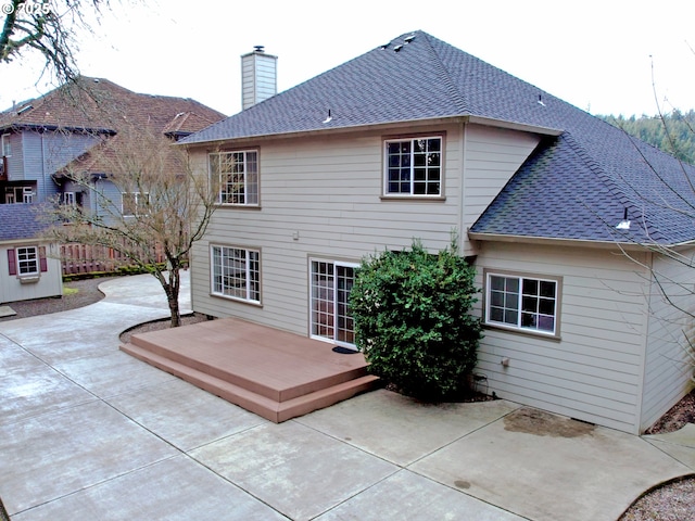 back of house featuring a patio