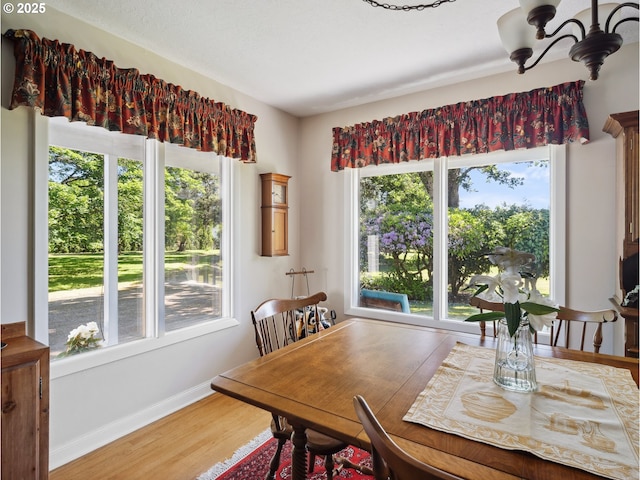 13513 SE 132nd Ave, Clackamas, OR 97015 - dining area with plenty of natural light, wood finished floors, and baseboards