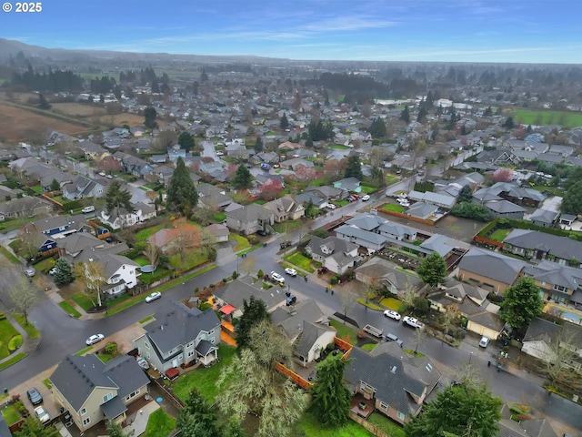 drone / aerial view with a residential view