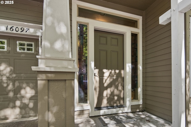 view of entrance to property