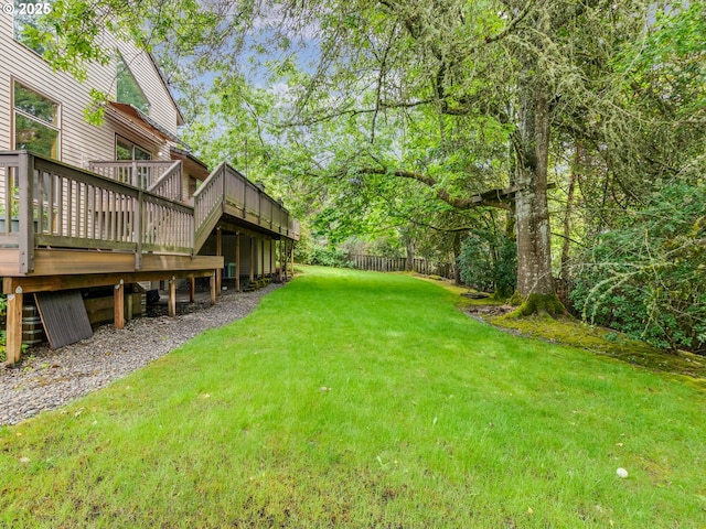 2972 Tolkien Ln, Lake Oswego, OR 97034 - view of yard featuring a deck